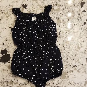 Black heart romper